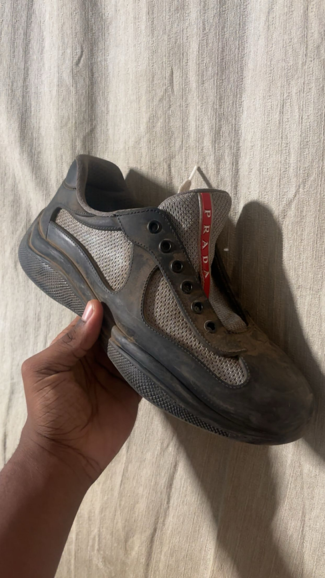 Prada America's Cup before cleaning